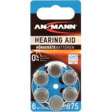 Ansmann gehoorbatterij type 675 6x Ansmann gehoorbatterij type 675 6x