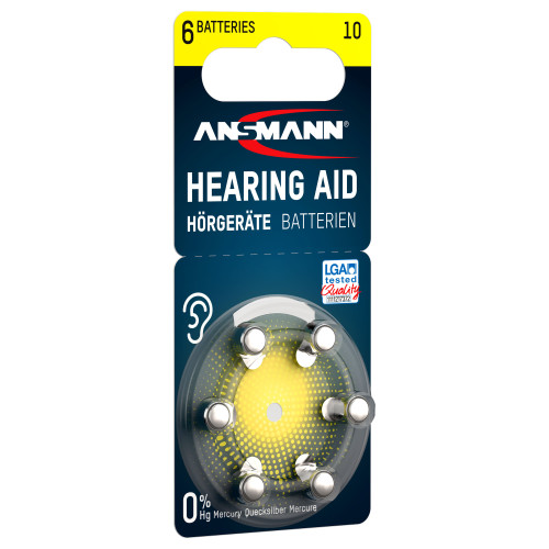 Ansmann type 10 gehoorbatterijen 60x